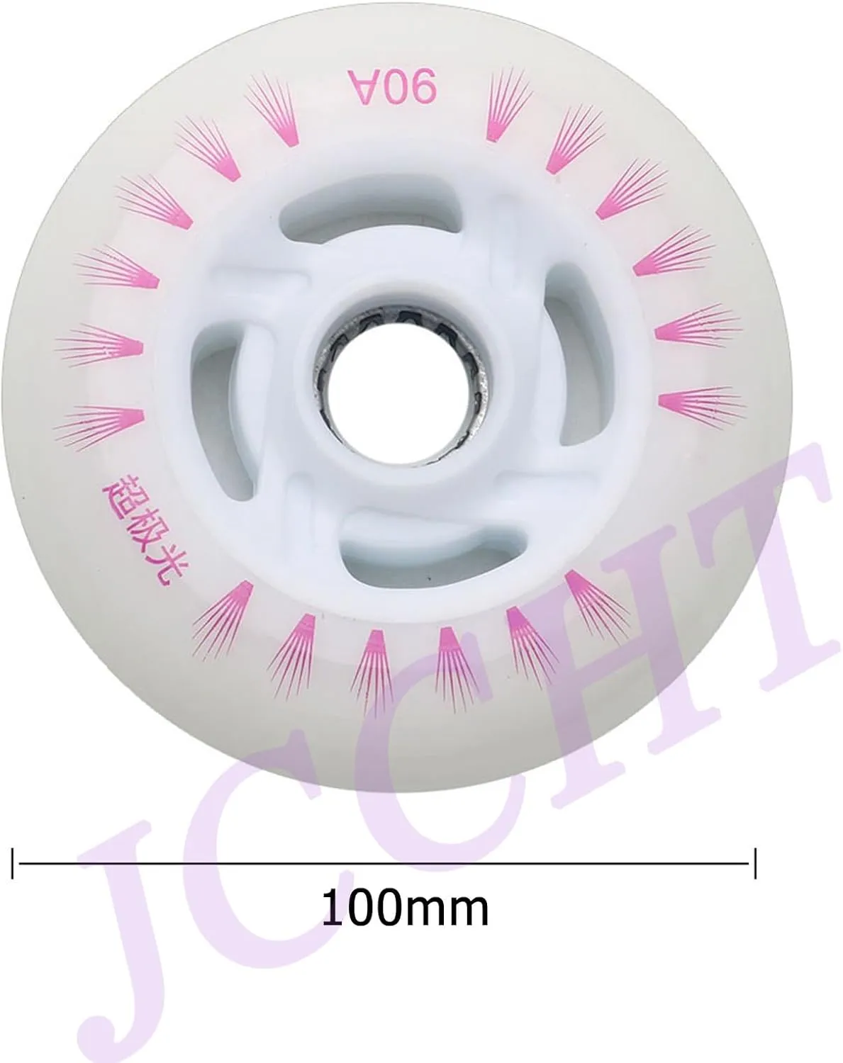 Light Up Inline Skate Wheels 90mm, 100mm, 110mm 8Pcs LED Flashing Roller Wheels 90A PU for Indoor/Outdoor Scooter Replacement
