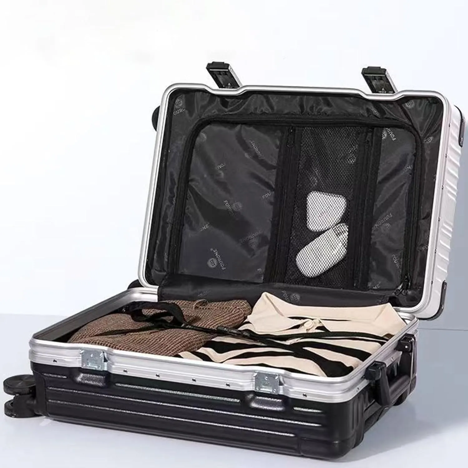 Lightweight Suitecase With Carry-on Bag, With Spinner Wheels, Expandable Luggage, Equipped With Anti-pick Combination Lock (Color : 22, Size : Rose)