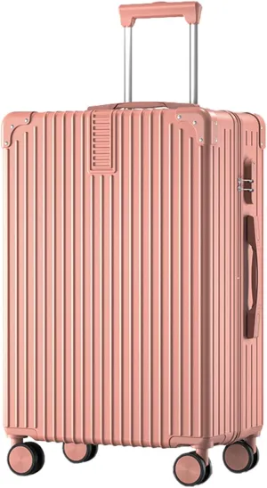 Lightweight Suitecase With Carry-on Bag, With Spinner Wheels, Expandable Luggage, Equipped With Anti-pick Combination Lock (Color : 22, Size : Rose)