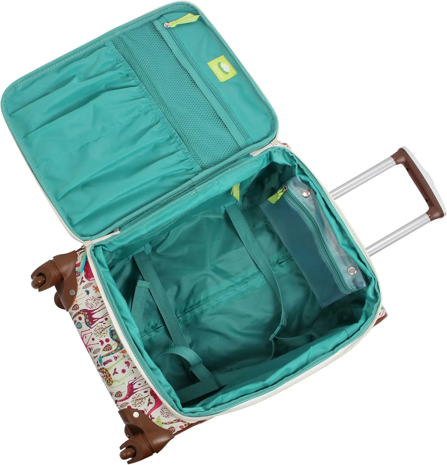 Lily Bloom Giraffe Park Luggage 24" Expandable Design Pattern Suitcase With Spinner Wheels For Woman (24in, Multicolored)