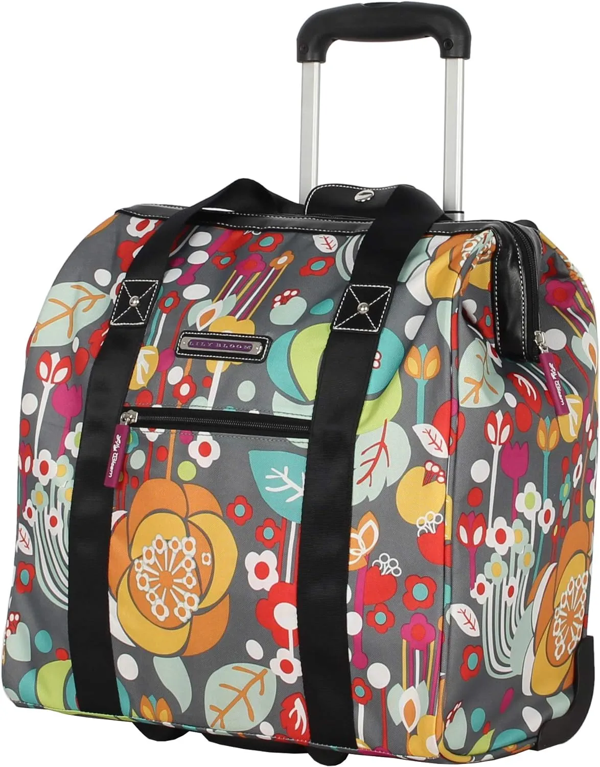 Lily Bloom Luggage 3 Piece Softside Spinner Suitcase Set Collection (Bliss)