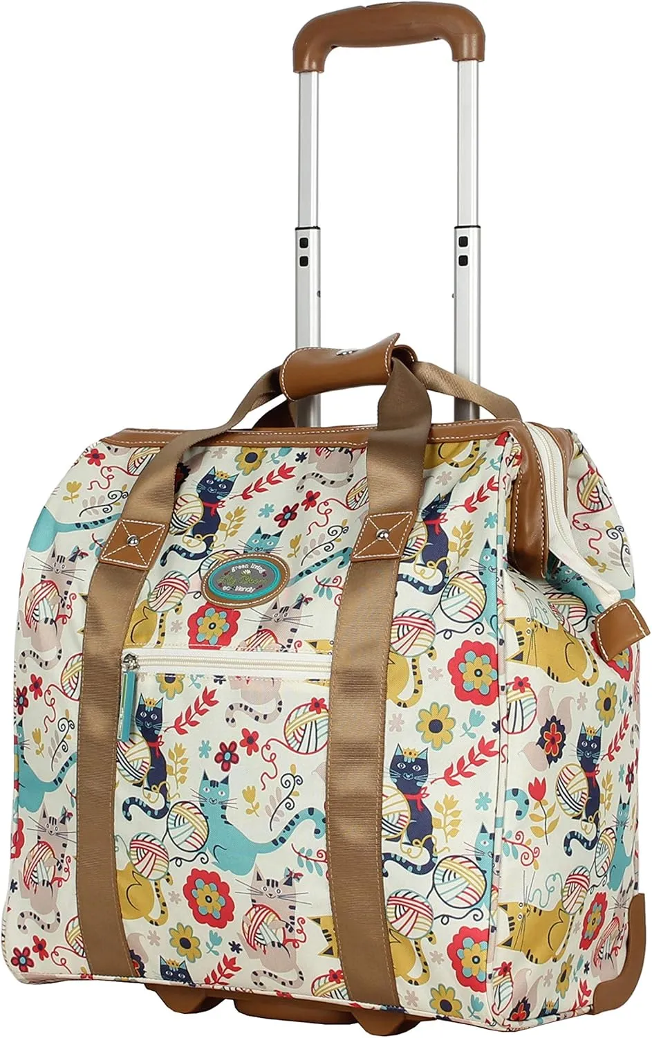 Lily Bloom Luggage 3 Piece Softside Spinner Suitcase Set Collection (Furry Friend)