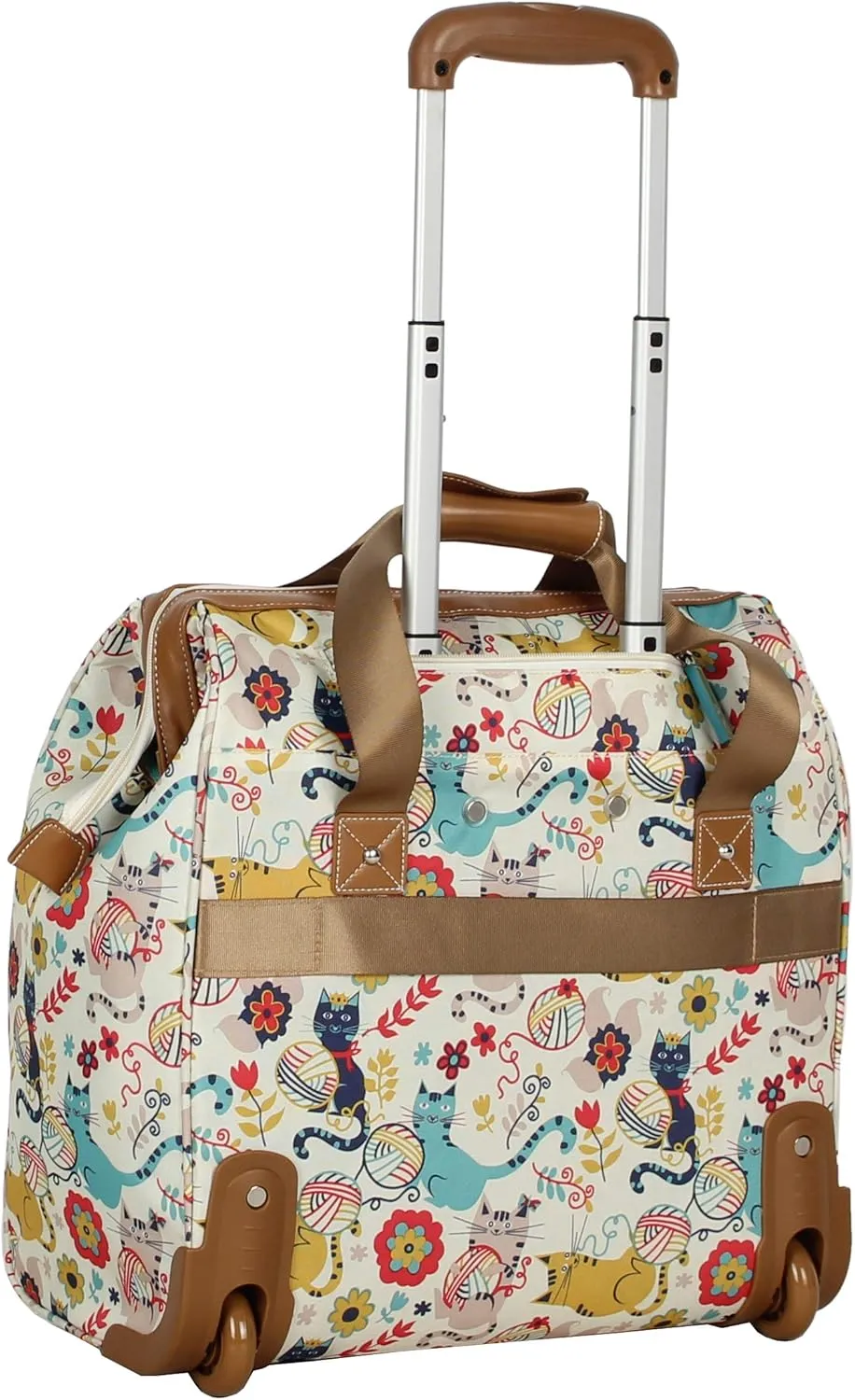 Lily Bloom Luggage 3 Piece Softside Spinner Suitcase Set Collection (Furry Friend)