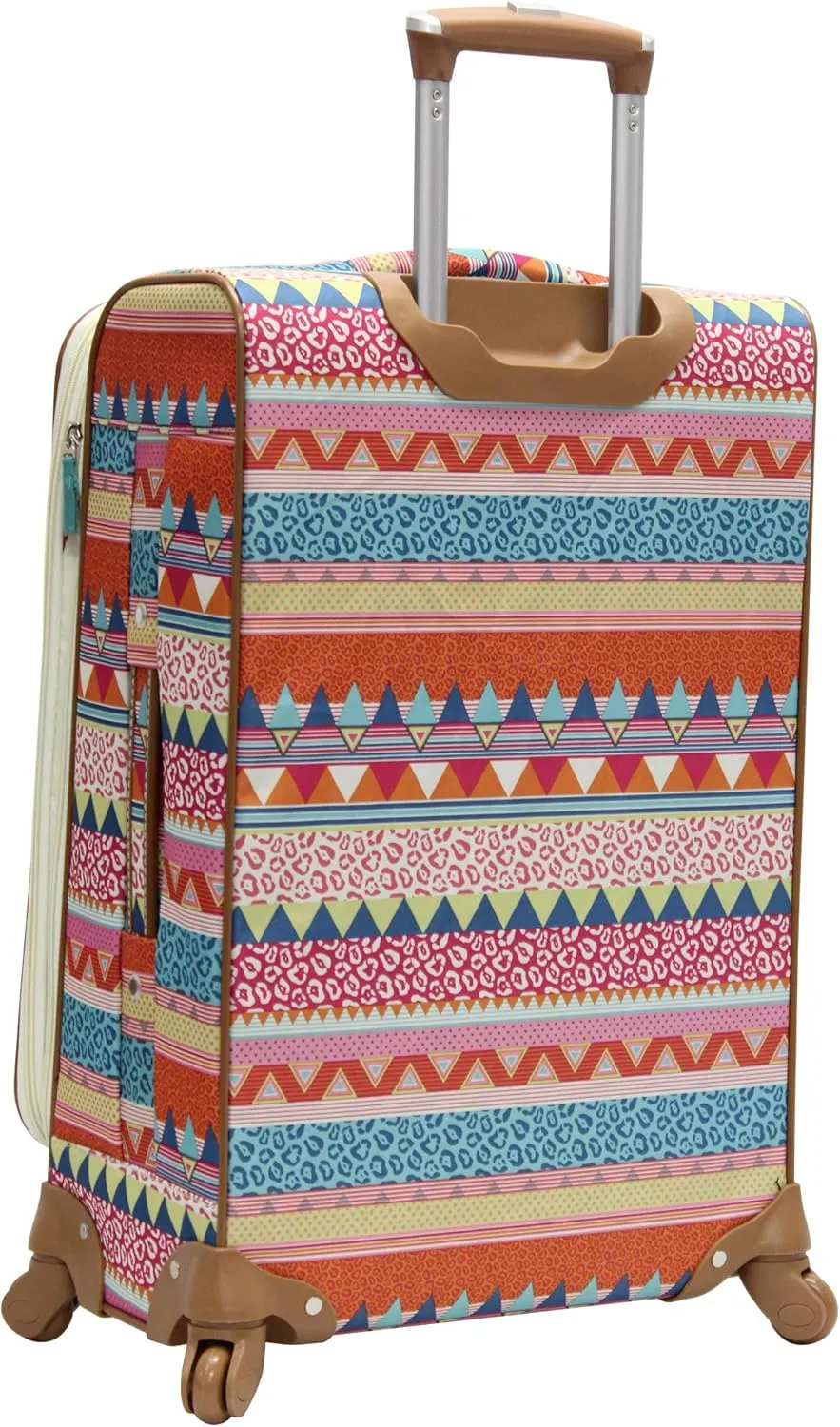 Lily Bloom Luggage 3 Piece Softside Spinner Suitcase Set Collection (On the Prowl)