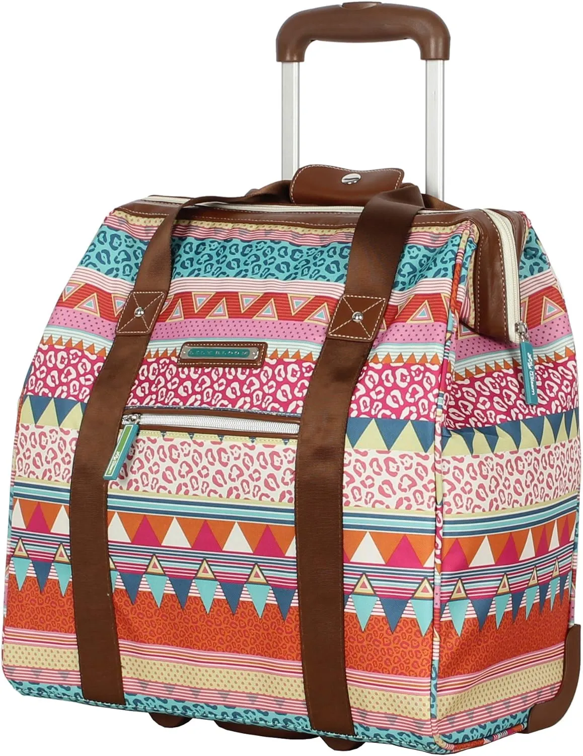 Lily Bloom Luggage 3 Piece Softside Spinner Suitcase Set Collection (On the Prowl)