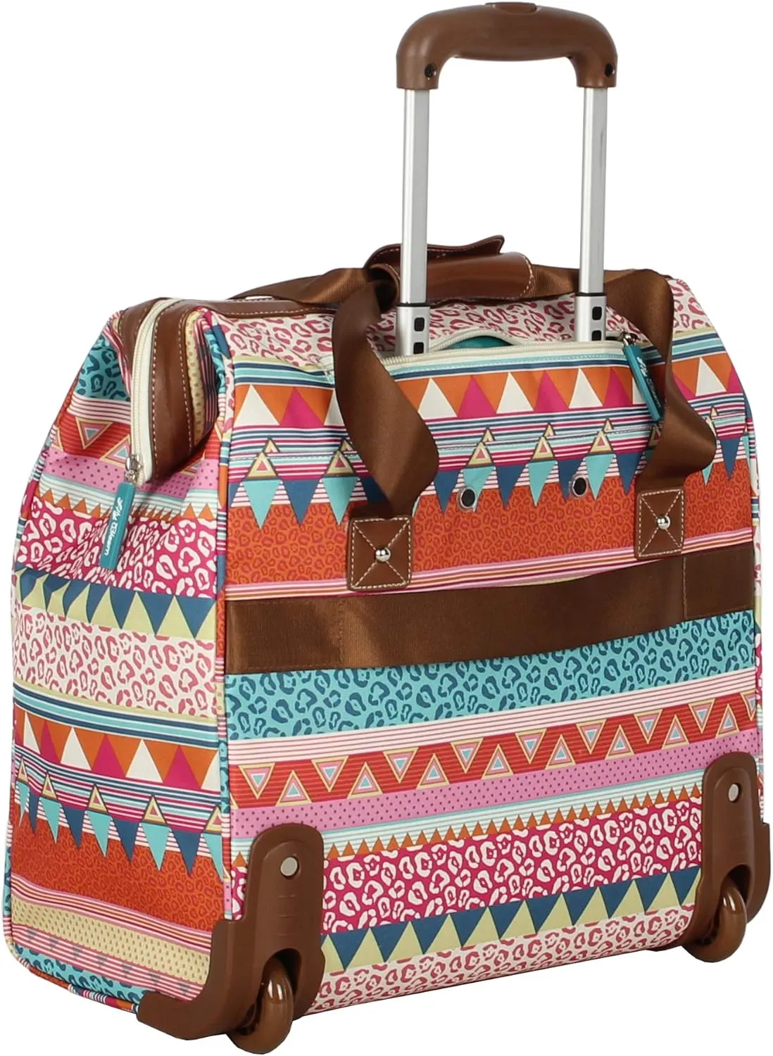 Lily Bloom Luggage 3 Piece Softside Spinner Suitcase Set Collection (On the Prowl)