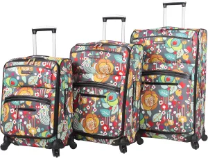 Lily Bloom Luggage Sets 3 Piece with Spinner Wheels, Expandable Suitcase for Women