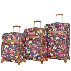 Lily Bloom Luggage Sets 3 Piece with Spinner Wheels, Expandable Suitcase for Women