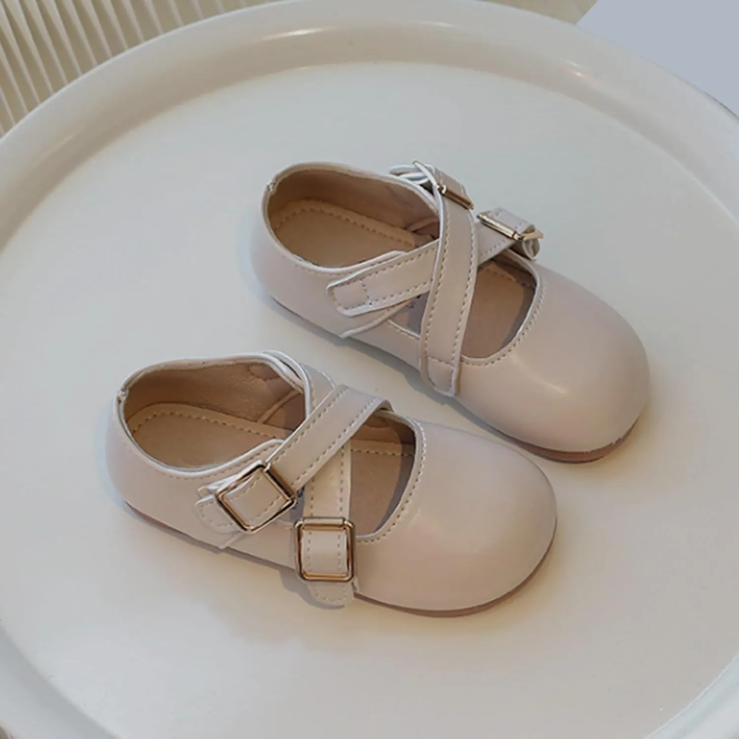 Little Girls Mary Jane School Uniform Shoes Buckle Strap Dress Flats Moccasins Toddler Dress Kids Shoes
