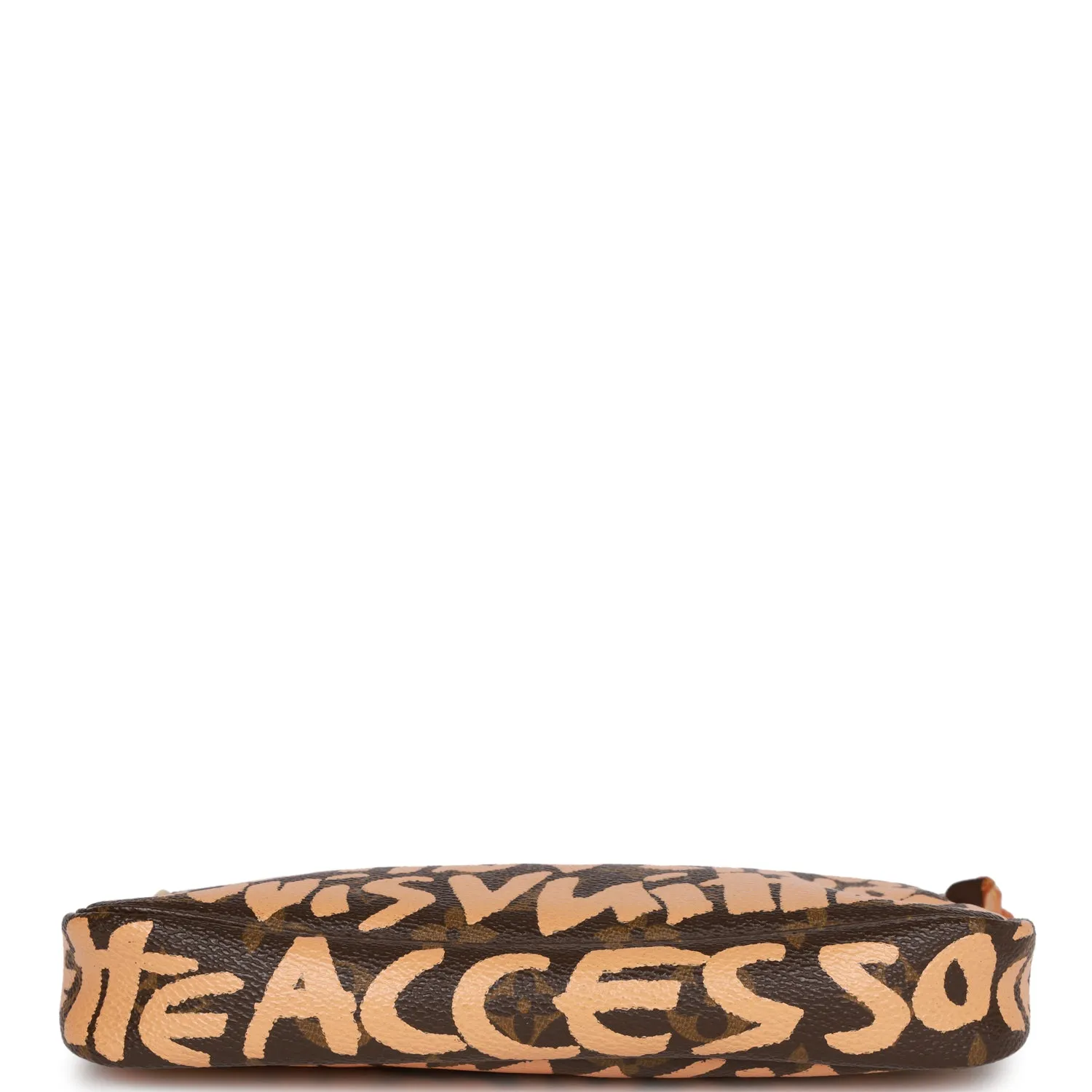 Louis Vuitton x Stephen Sprouse Peach Graffiti Pochette Bag Gold Hardware