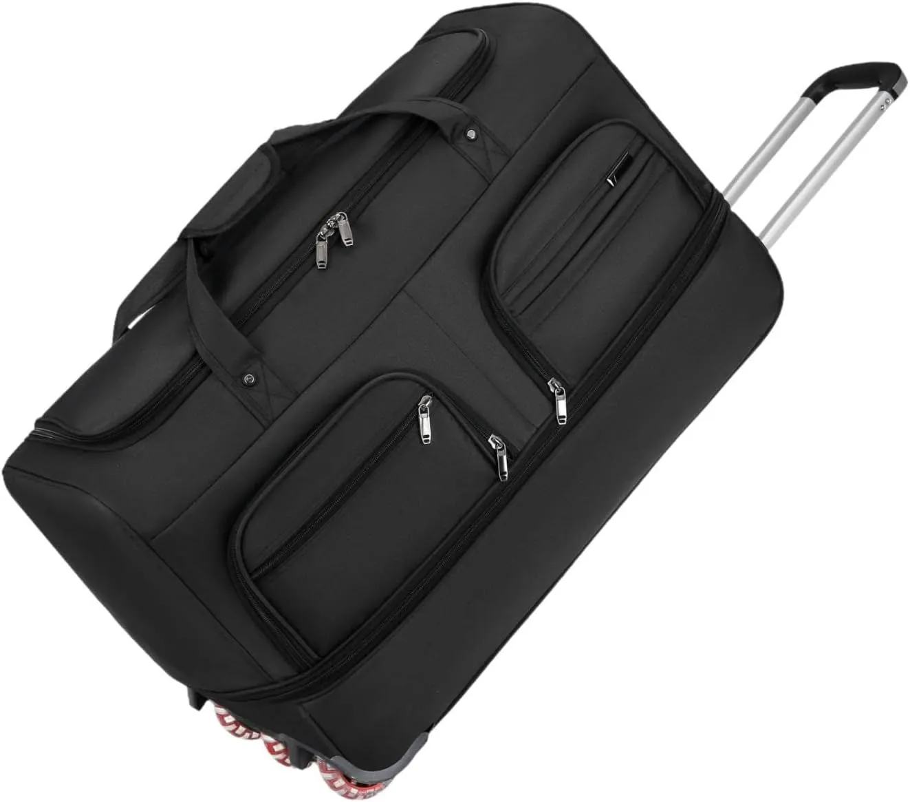 Luggage Bag with Wheels Travel Suitcase Easy to Use, Convenient, Wheeled Rolling Duffel Bag for Outdoor Men and Women, Black