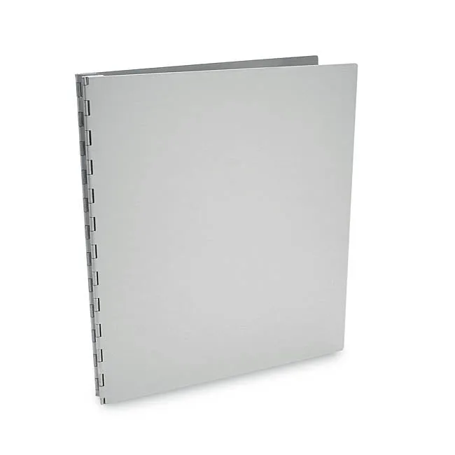 Machina Aluminum Screwpost Portfolio Book   20 Archival Sheet Protectors