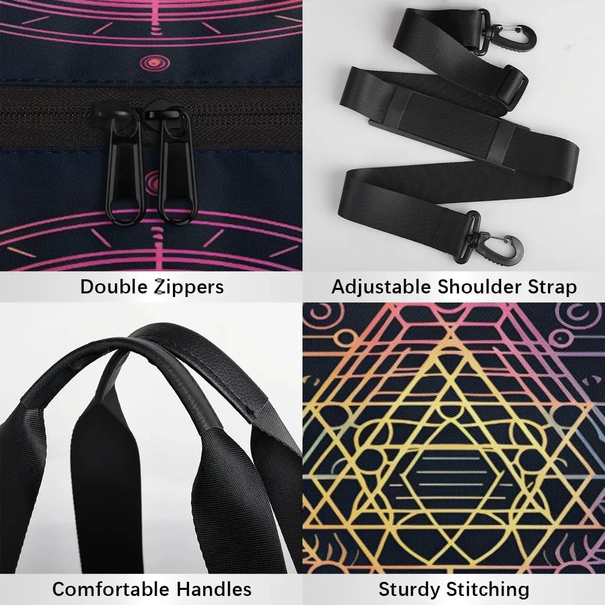 Magical Formation Dance Bags Weekender Bags Sport Duffel Bag Carry on Overnight Bag for Men Women