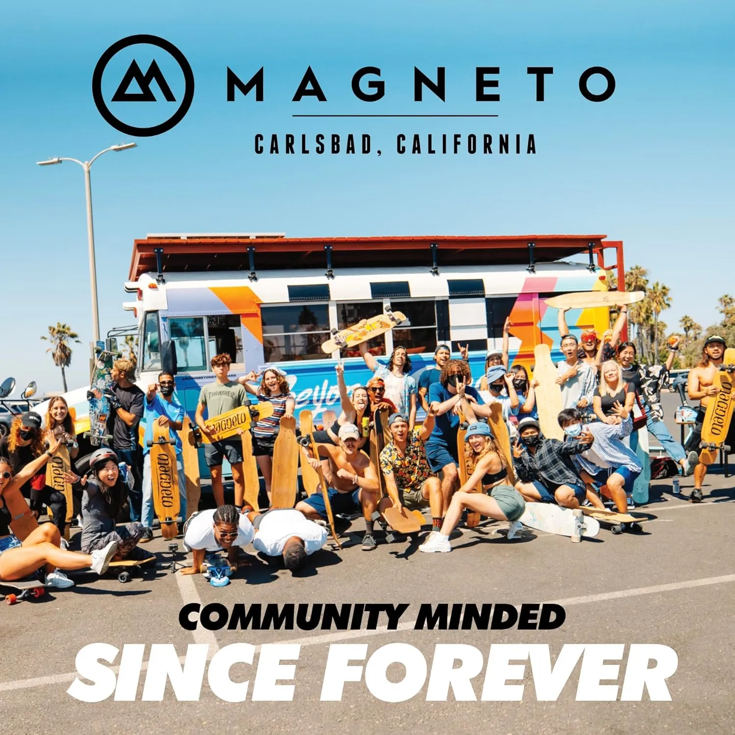 Magneto Complete Skateboard | 27.5" x 7.5" | Canadian Maple Wood | 60 MM Urethane Wheels | Double Kick Concave Deck | Kids Skateboard Cruiser Skateboards | Skateboard for Beginners, Teens & Adults