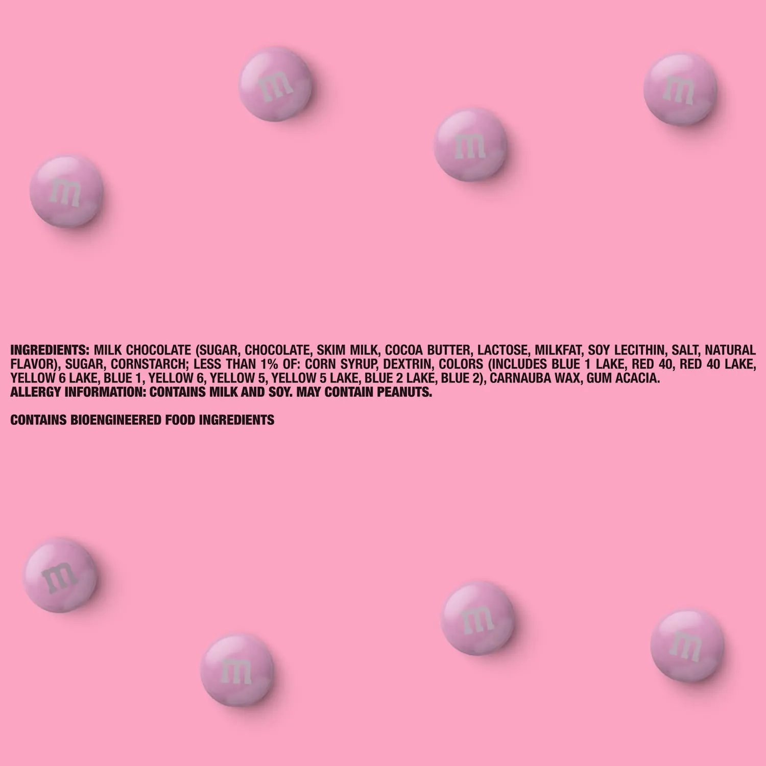 M&M’S WORLD Pink Milk Chocolate Candy, 5lbs of M&M'S in Resealable Pack for Candy Bars, Birthdays, Baby Showers, Gender Reveals, It's A Girl, Dessert Tables & DIY Party Favors