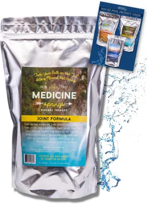Medicine Springs Bath Tub Mineral Therapy Joint Dead sea Minerals hot Spring Soaking Collection for Healing Turn Your Bathtub into a Soaking Mineral Spring (Bath TUB)
