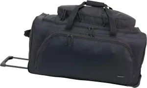 Mercury Tactical Gear Wheeled Duffel Bag, Black, Large, MRCT8001-BK