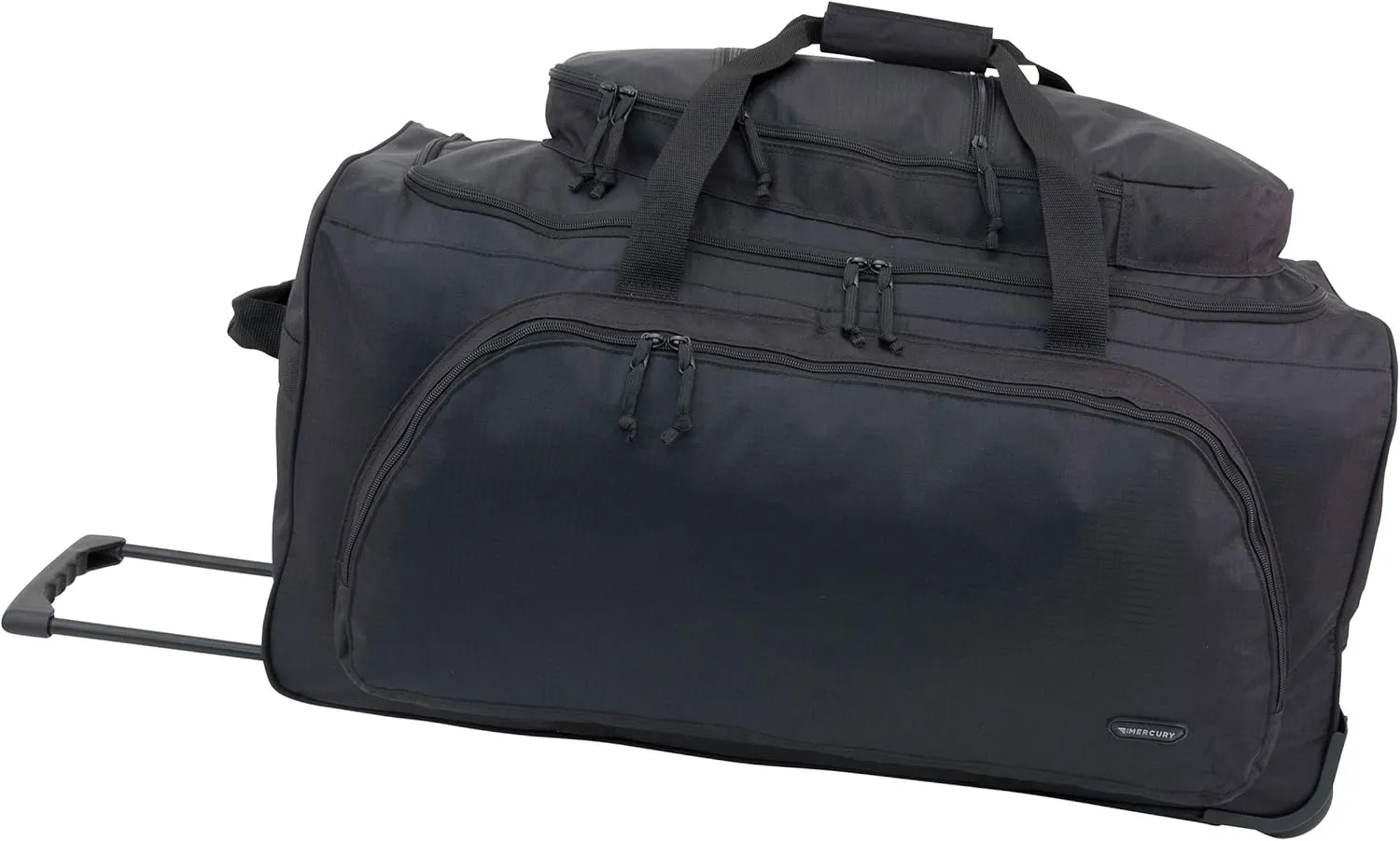Mercury Tactical Gear Wheeled Duffel Bag, Black, Large, MRCT8001-BK