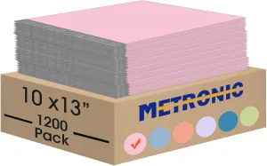 Metronic Poly Mailers 10x13 1200 Pack, Small Shipping Bags for Clothing with Strong Adhesive, Shipping Envelopes Mailers Poly Bags for Small Businesses, Waterproof Packages Bags Light Pink