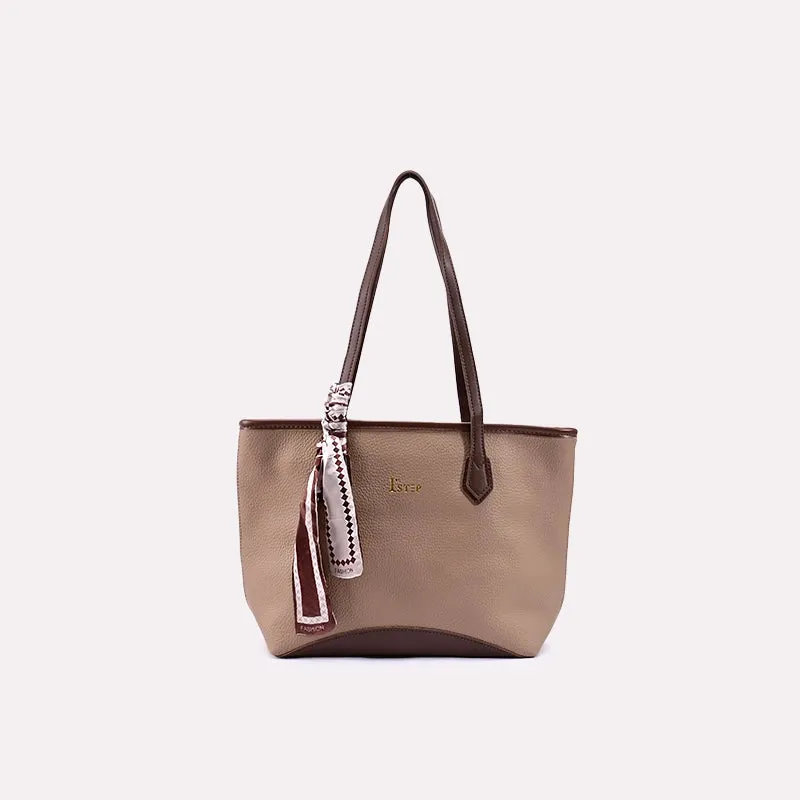 Midnight Muse Light Brown Casual Shoulder Bags  0331192