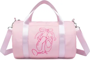 Mini Dance Ballet Tutu Bag, Small Duffle Bag for Girls, age 2-8 (Pink -Salt)