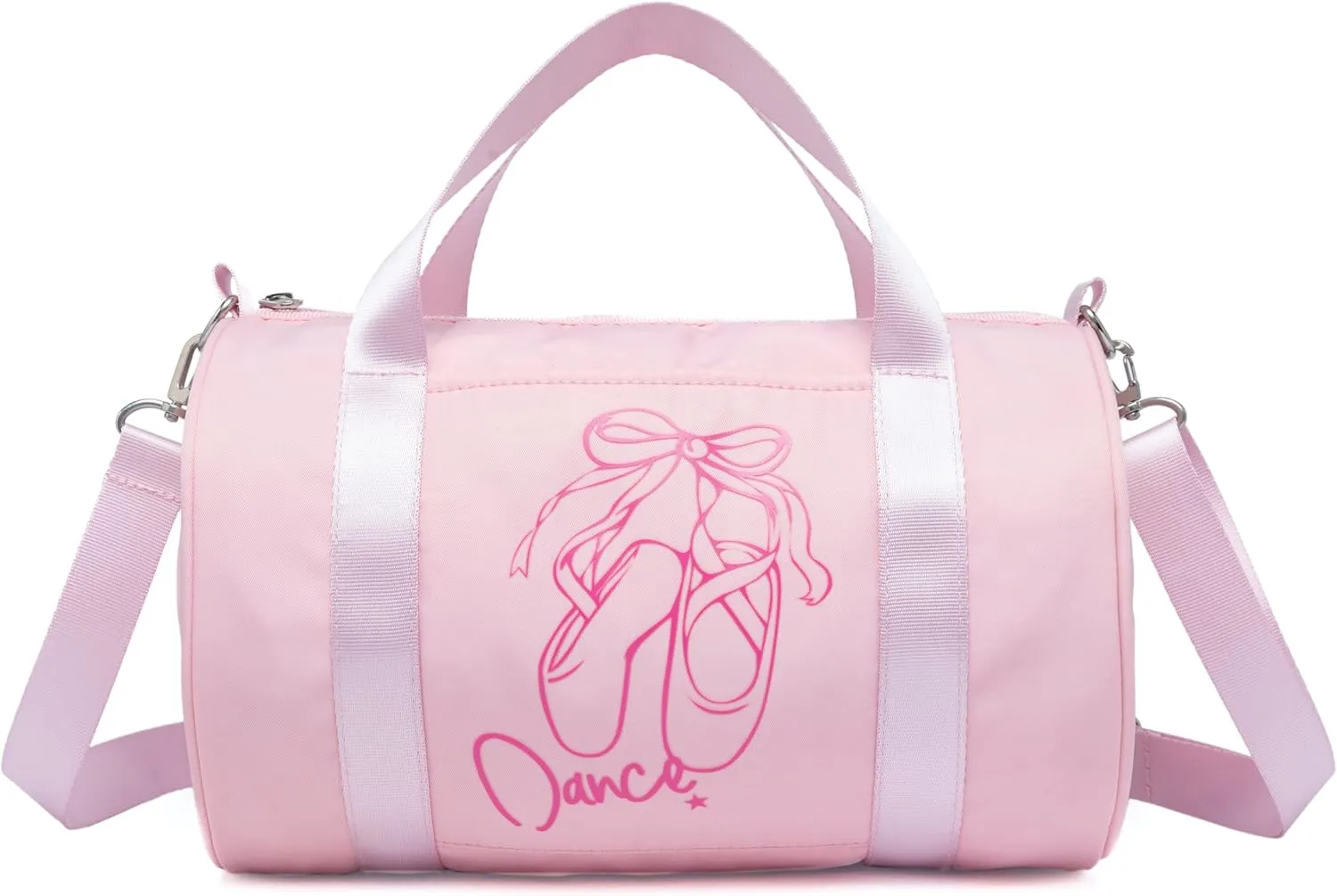 Mini Dance Ballet Tutu Bag, Small Duffle Bag for Girls, age 2-8 (Pink -Salt)