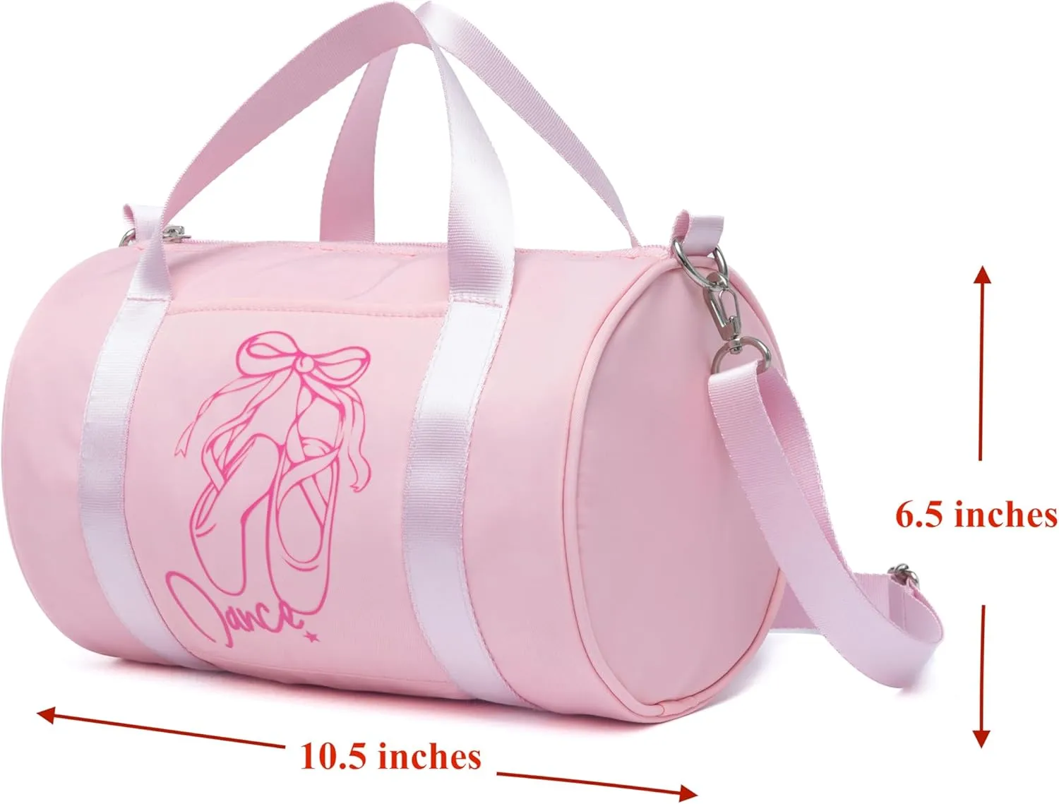 Mini Dance Ballet Tutu Bag, Small Duffle Bag for Girls, age 2-8 (Pink -Salt)