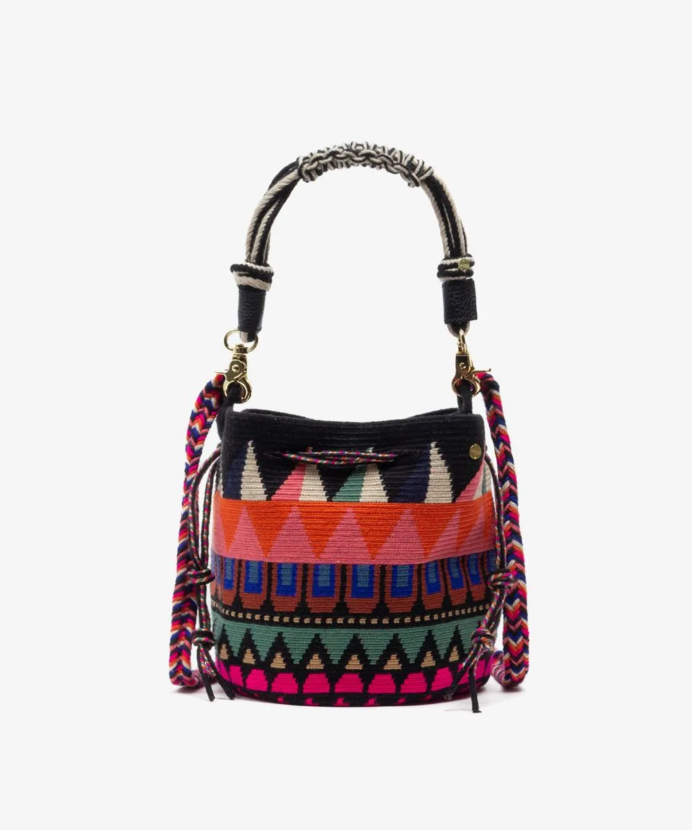Mitra Bag W/Macrame Strap