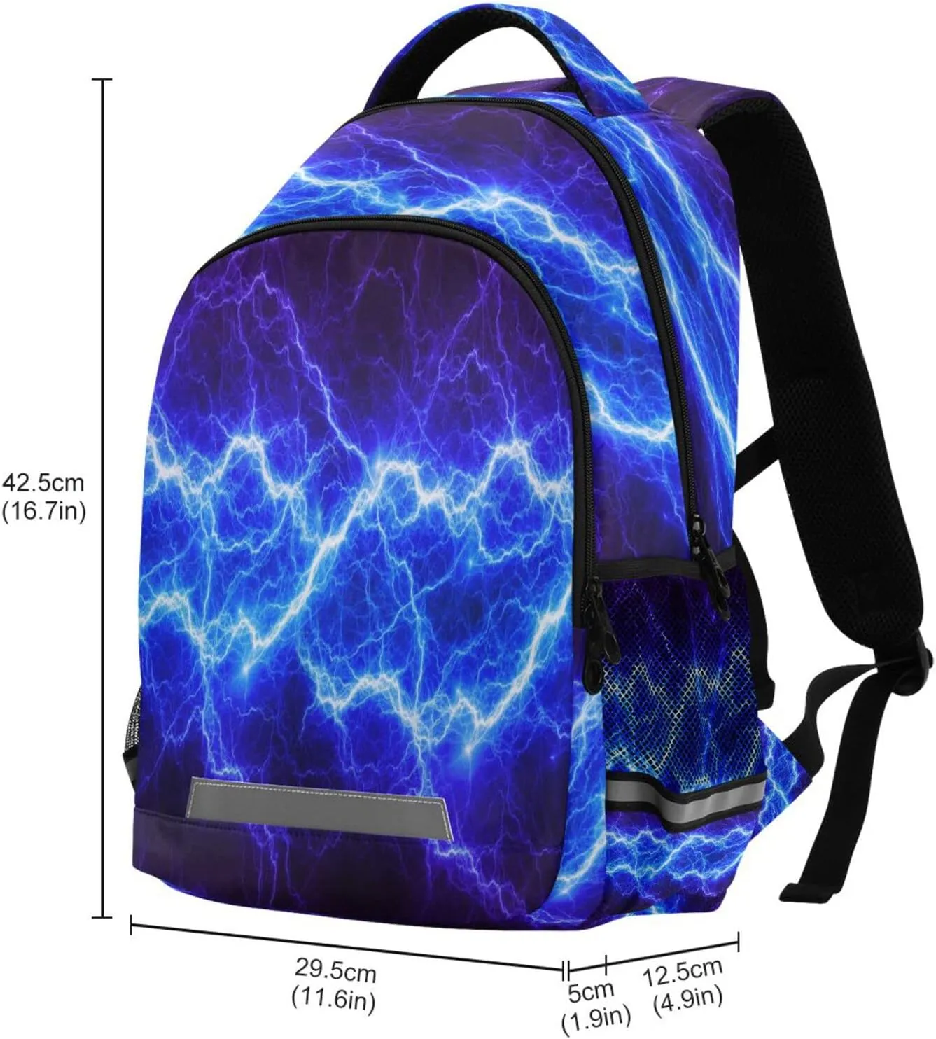 MNSRUU Lightning Backpack for 1th- 6th Grade Boy Girl,School Backpack Lightning Toddler Bookbag