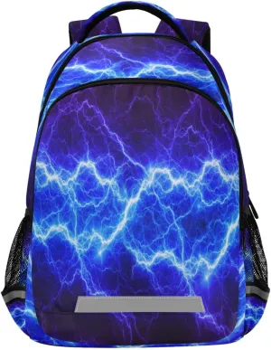 MNSRUU Lightning Backpack for 1th- 6th Grade Boy Girl,School Backpack Lightning Toddler Bookbag