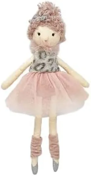 MON AMI Lola Leopard Ballerina Stuffed Doll – 18”, Plush Ballerina Doll for Girls, Use as Toy or Room Decor, Gift for Kids of All Ages