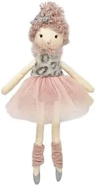 MON AMI Lola Leopard Ballerina Stuffed Doll – 18”, Plush Ballerina Doll for Girls, Use as Toy or Room Decor, Gift for Kids of All Ages