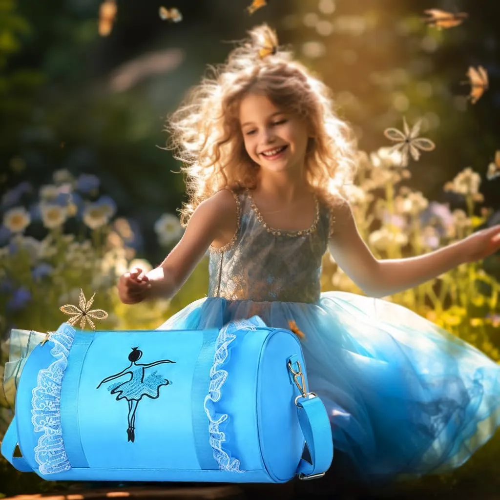 Moonmo Cute Ballet Tutu Dress, Girls Dreamy Bag Ballerina (White Dance Girl)
