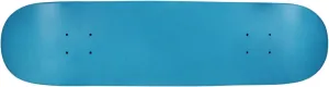Moose Blank Skateboard Deck, Neon Blue, 7.75-Inch