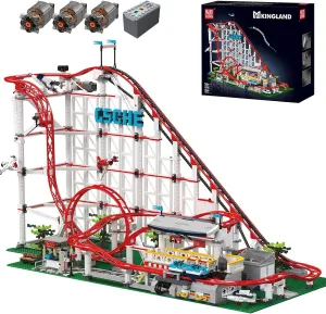 Mould King 11014 Roller Coaster Building Kit, Amusement Park Funfair Track Construction Blocks Toys with Motors, Ideal Gift Toy for Adult/Kids Age 8  (3646 Pieces)