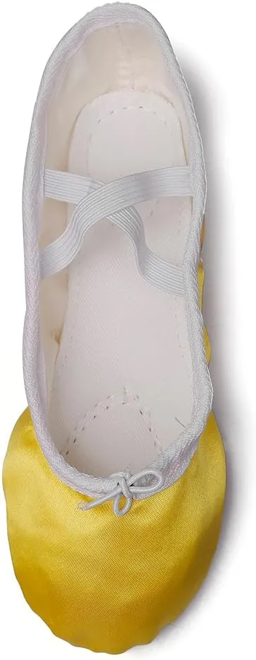 MSMAX Girls Ballet Shoes Toddler Costume Dancing Flats for Kids (Toddler/Little Kid/Big Kid)