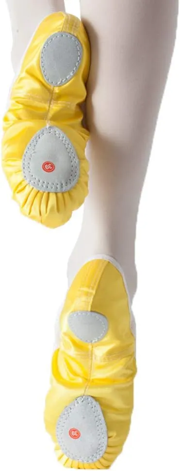 MSMAX Girls Ballet Shoes Toddler Costume Dancing Flats for Kids (Toddler/Little Kid/Big Kid)