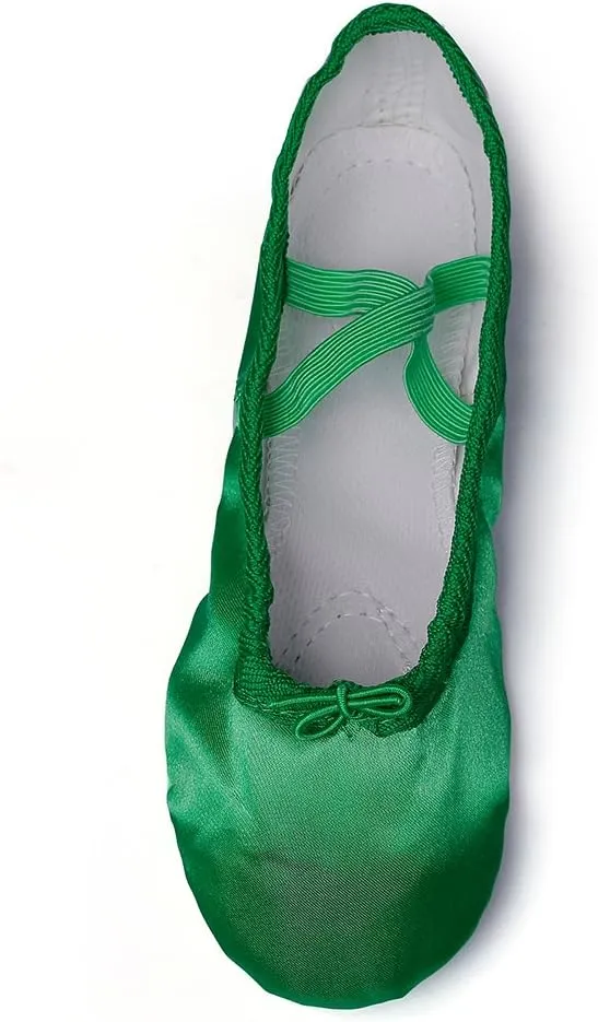 MSMAX Girls Ballet Shoes Toddler Costume Dancing Flats for Kids (Toddler/Little Kid/Big Kid)