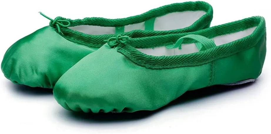 MSMAX Girls Ballet Shoes Toddler Costume Dancing Flats for Kids (Toddler/Little Kid/Big Kid)