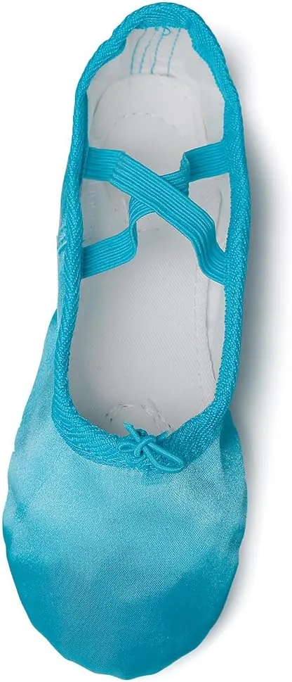 MSMAX Girls Ballet Shoes Toddler Costume Dancing Flats for Kids (Toddler/Little Kid/Big Kid)