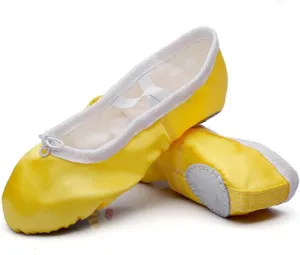 MSMAX Girls Ballet Shoes Toddler Costume Dancing Flats for Kids (Toddler/Little Kid/Big Kid)