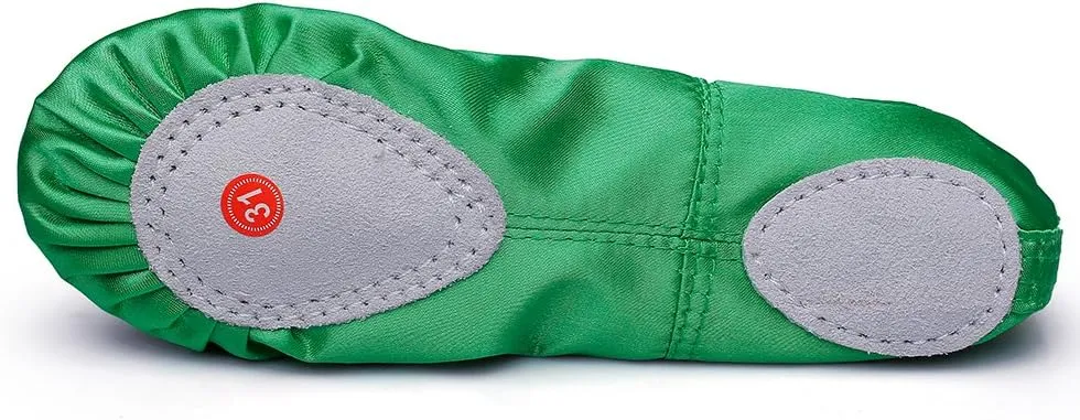MSMAX Girls Ballet Shoes Toddler Costume Dancing Flats for Kids (Toddler/Little Kid/Big Kid)