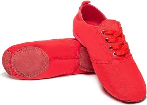 MSMAX Jazz Boots for Girls Lace-up Dancing Sneakers for Boys