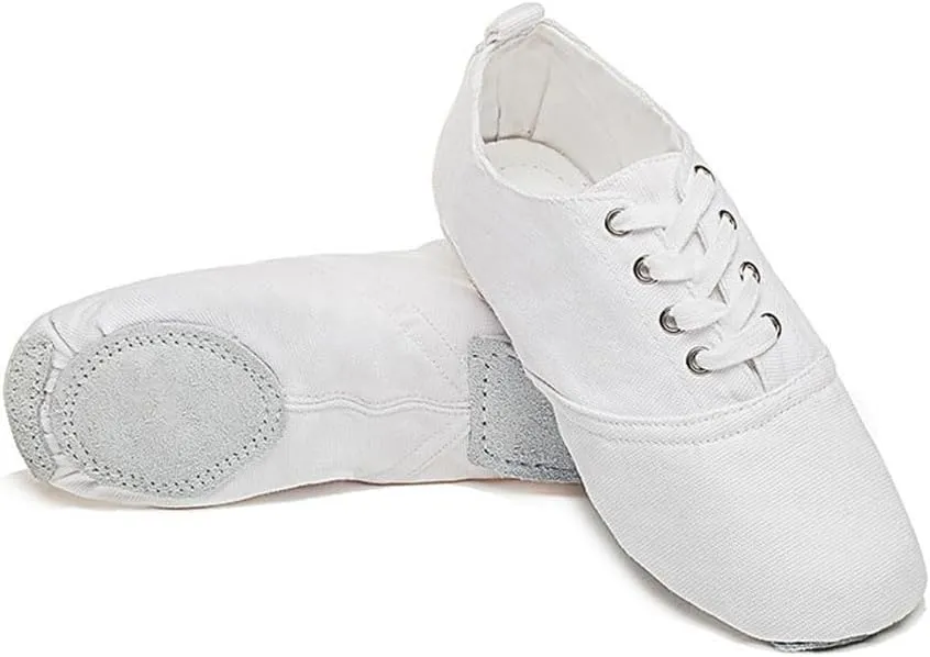 MSMAX Jazz Boots for Girls Lace-up Dancing Sneakers for Boys