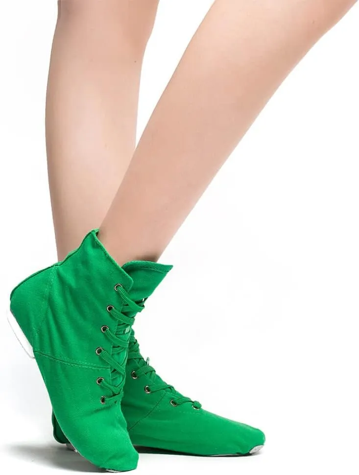 MSMAX Jazz Dance Shoes for Girls Lace-up Dancing Ballet Boots Sneakers for Boys