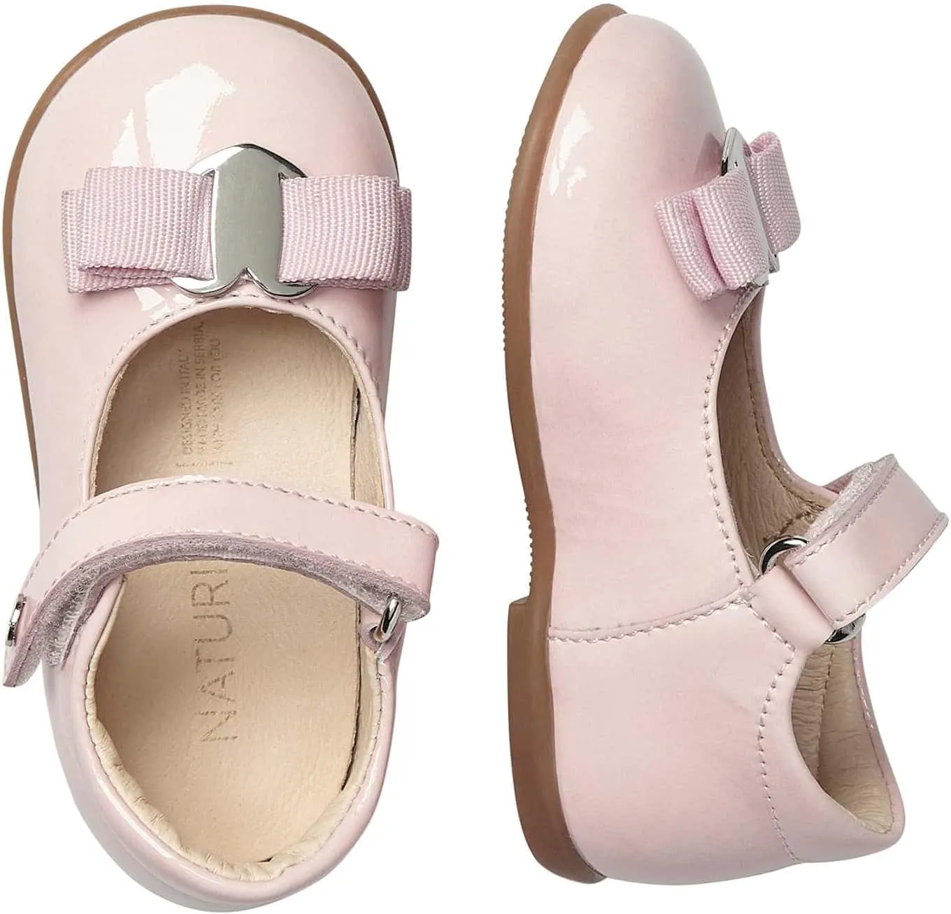Naturino Jet Patent Leather Ballet Flats