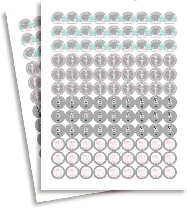 Nutcracker Land of Sweets Themed Holiday Christmas Birthday Party Kiss Sticker Labels, 300 Party Circle Sticker Sized 0.75* * for Chocolate Drop Kisses by AmandaCreation, Great for Party Favors,