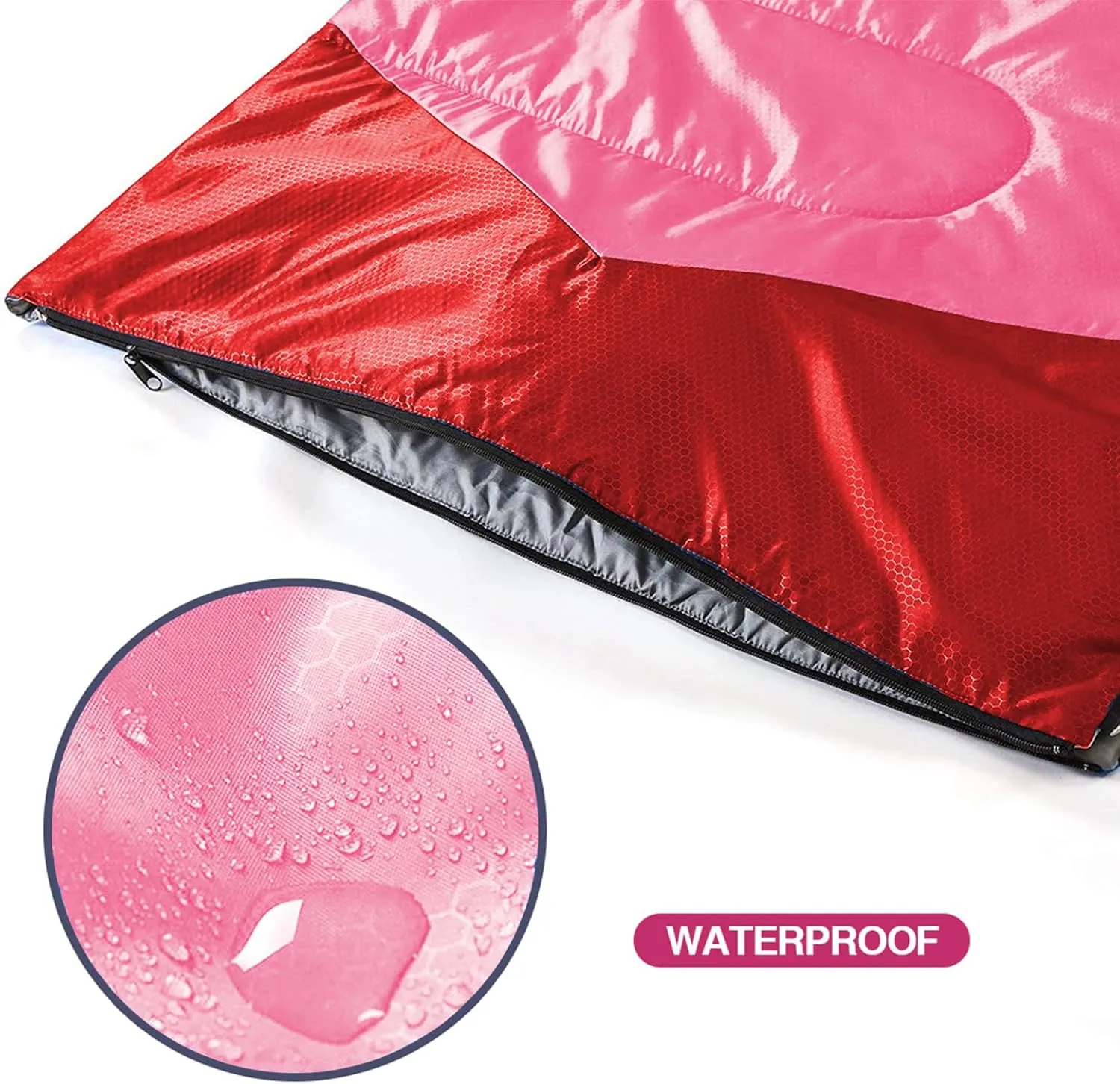 oaskys Camping Sleeping Bag - 3 Season Warm & Cool Weather - Summer Spring Fall Lightweight Waterproof for Adults Kids - Camping Gear Equipment, Traveling, and Outdoors