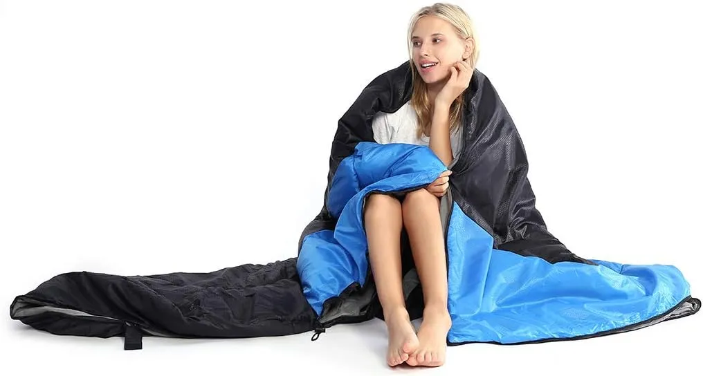 oaskys Camping Sleeping Bag - 3 Season Warm & Cool Weather - Summer Spring Fall Lightweight Waterproof for Adults Kids - Camping Gear Equipment, Traveling, and Outdoors