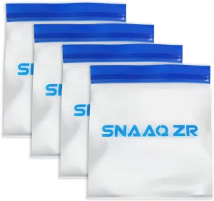 Odor Proof Storage Bags- 9" x 10", Reusable Double-Tracked Zip Closure Barrier Storage Bags Lock in Odors Keep Contents Fresh and Waterproof, Large No-Odor Bear Bag fit Camping, Hiking, Water Sports and Home Organization（4 Pack）